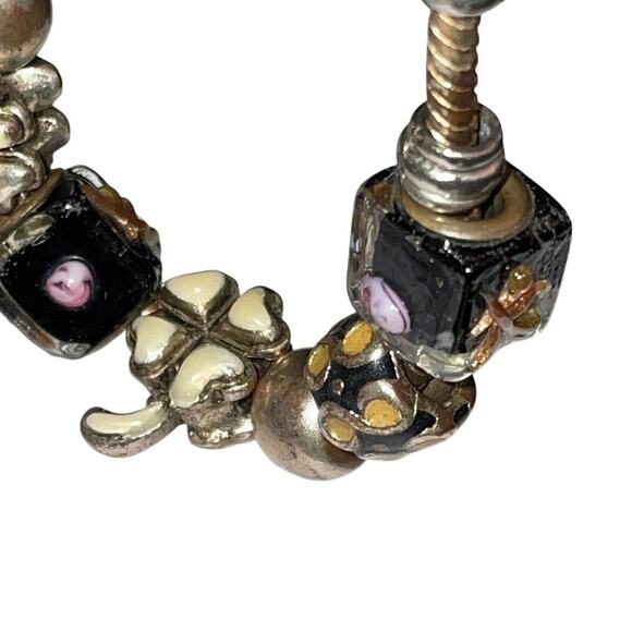 Pandora Moments Snake Murano Beads Charm Bracelet - Picture 7 of 7